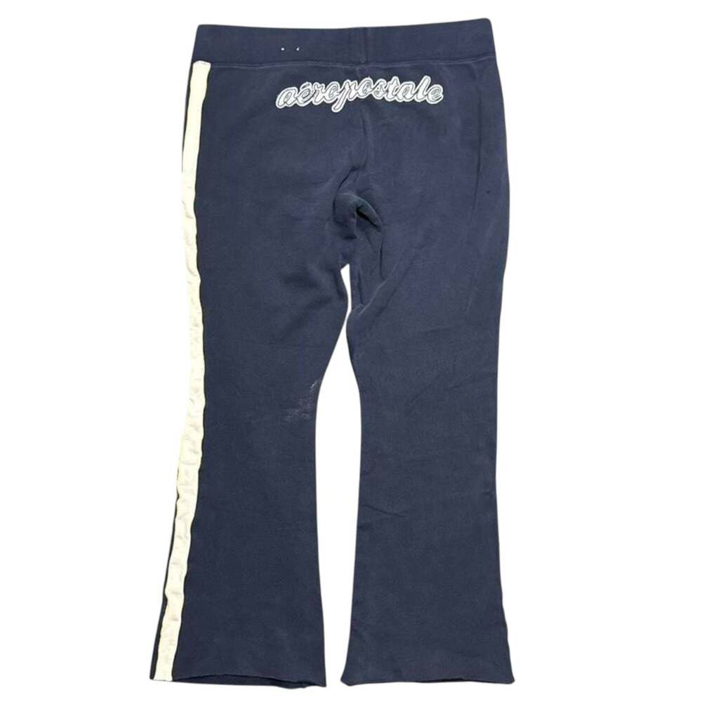 Aeropostale Vintage Y2K Navy Blue Flared Sweatpants Size Large - Picture 1 of 6